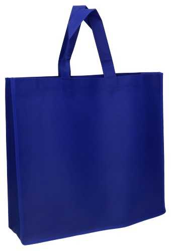 AKTIE Draagtas Monza Nonwoven Bigshop Blauw 40x12x35cm 100stuks