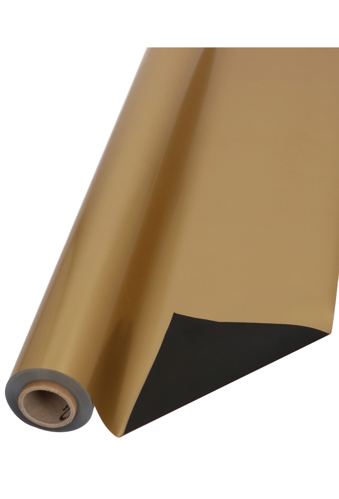 Kadofolie Goud Mat Dubbelzijdig Zwart 70cm x 50meter 40mu