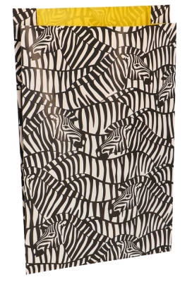 Kadozakjes Zebra Zijvouw 17x4x25cm 100stuks