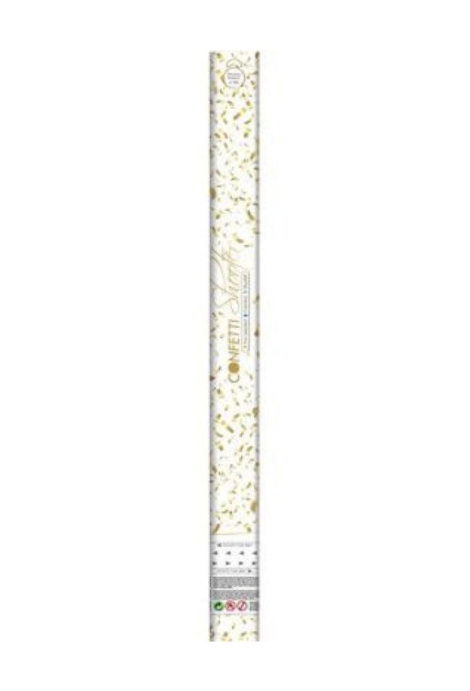 Confetti Shooter Goud 60cm schiet 6 meter hoog