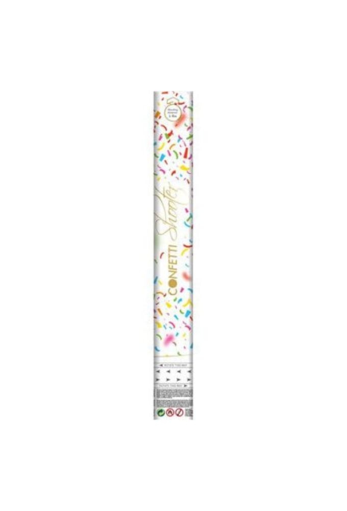 Confetti Shooter Multi Colours  40cm schiet 4 meter hoog