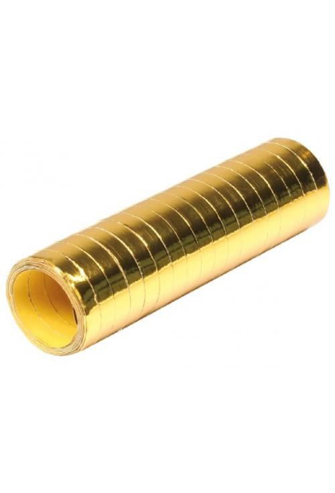 Confetti op rol Goud Metallic 18rolletjes totaal 4meter