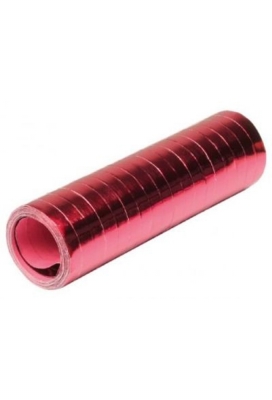 Confetti op rol Rood Metallic 18rolletjes totaal 4meter