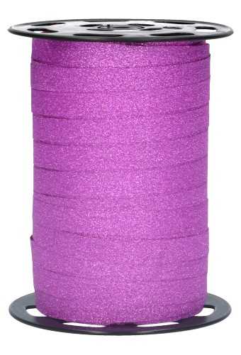 Krullint Glitter Fuchsia 10mm x 100 meter