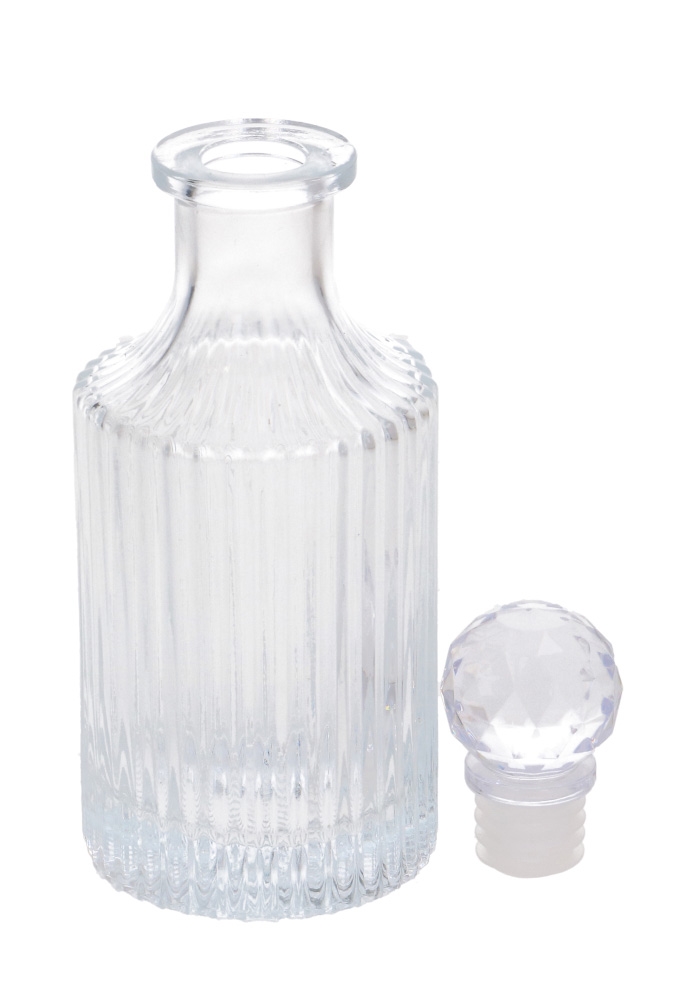 Glazen Karaf Met Glazen Dopje Crystal 7x18cm 1stuk