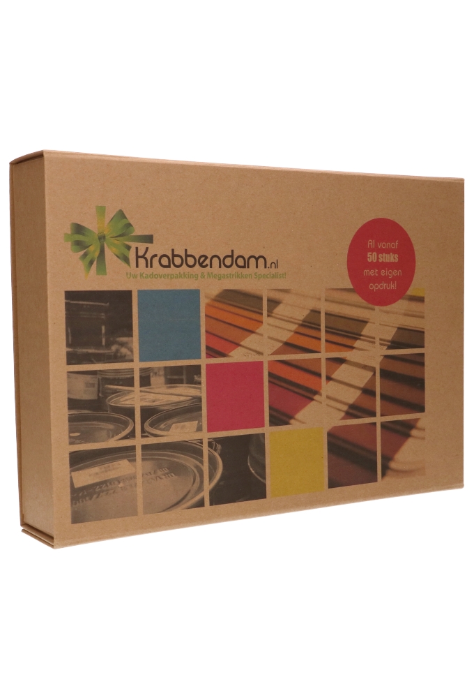 Luxe Magneetdozen New York FSC® Kraft Digitaal Bedruk 37x26x6cm 25st