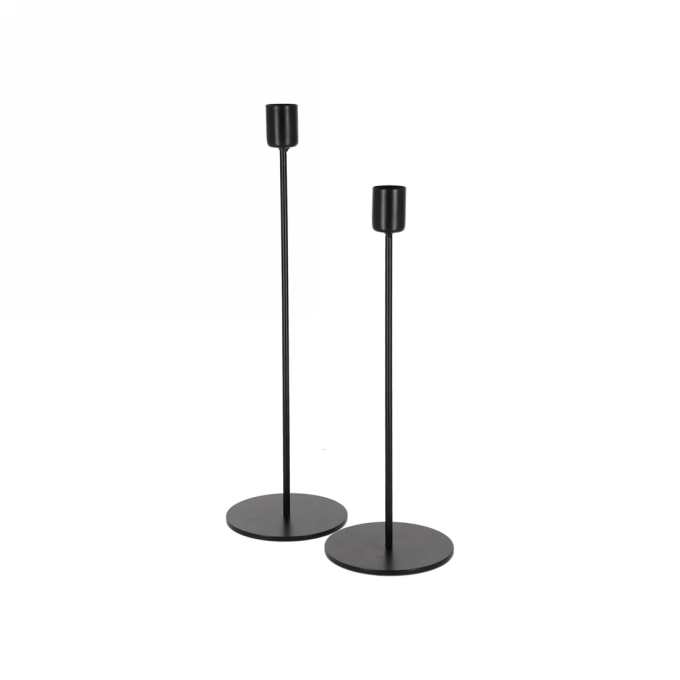 Jens Living Kandelaar Finn Zwart set van 2stuks 8x8x30cm 1stuks Jens Living Kandelaar Finn Zwart set van 2stuks 8x8x30cm 1stuks