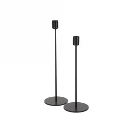 Jens Living Kandelaar Finn Zwart set van 2stuks 8x8x30cm 1stuks Jens Living Kandelaar Finn Zwart set van 2stuks 8x8x30cm 1stuks