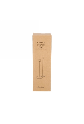 Jens Living Kandelaar Finn Zwart set van 2stuks 8x8x30cm 1stuks Jens Living Kandelaar Finn Zwart set van 2stuks 8x8x30cm 1stuks