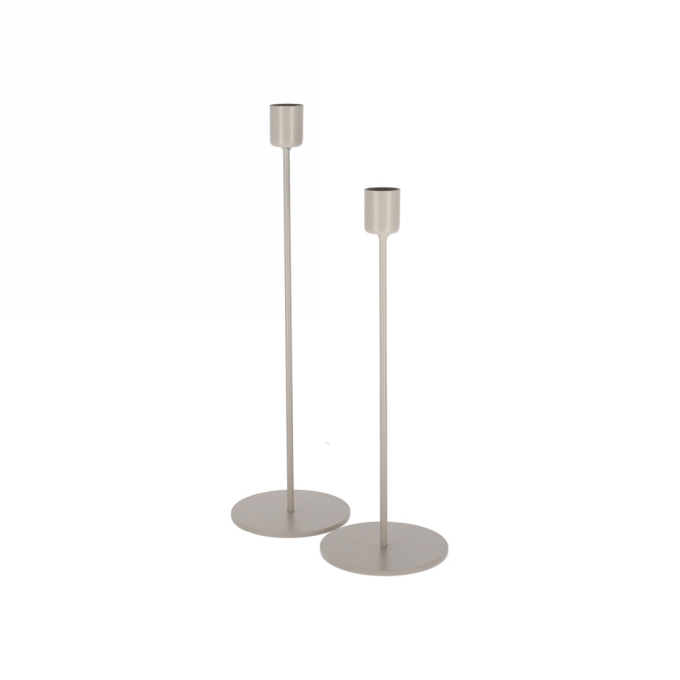 Jens Living Kandelaar Finn Grijs set van 2stuks 8x8x30cm 1stuks Jens Living Kandelaar Finn Grijs set van 2stuks 8x8x30cm 1stuks