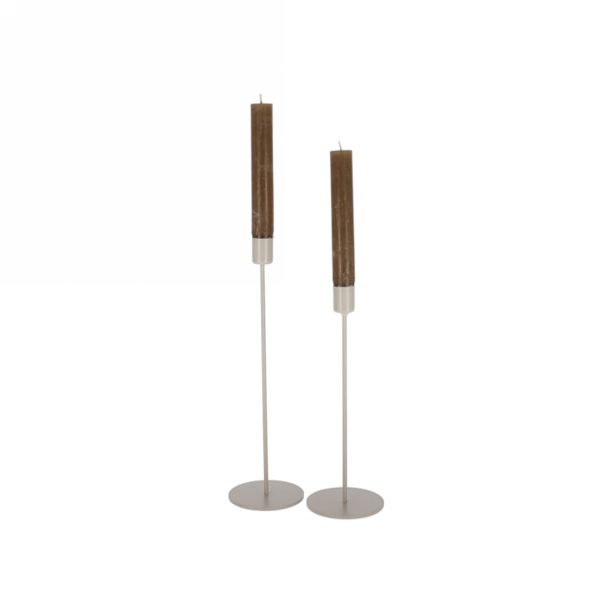 Jens Living Kandelaar Finn Grijs set van 2stuks 8x8x30cm 1stuks Jens Living Kandelaar Finn Grijs set van 2stuks 8x8x30cm 1stuks