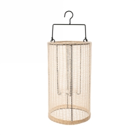 Jens Living Geweven Lantaarn Indy Large Zand 18x18x33cm 1stuks Jens Living Geweven Lantaarn Indy Large Zand 18x18x33cm 1stuks