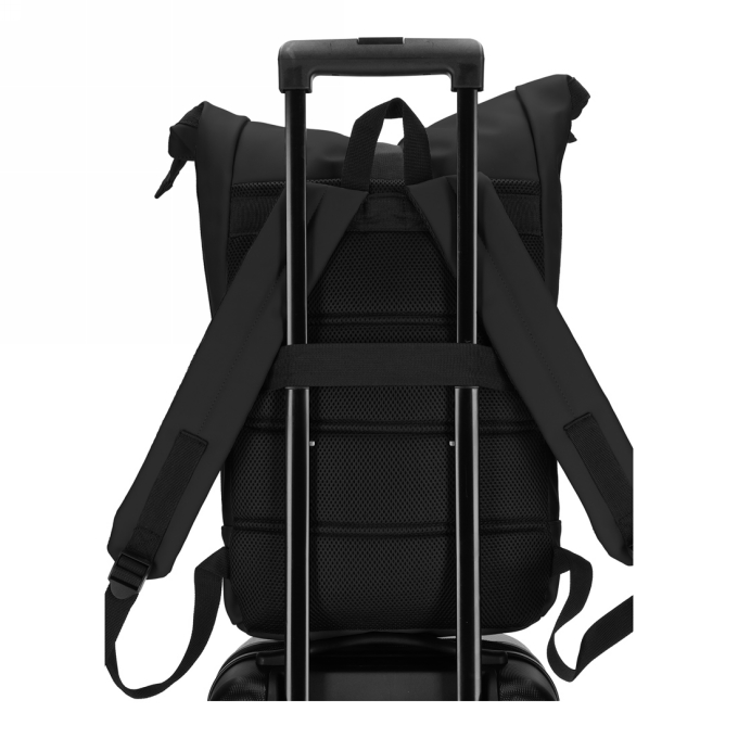 Norlander Dull Pu Rol Rugtas 2.0 Zwart 30x15x57cm 1stuks Norlander Dull Pu Rol Rugtas 2.0 Zwart 30x15x57cm 1stuks