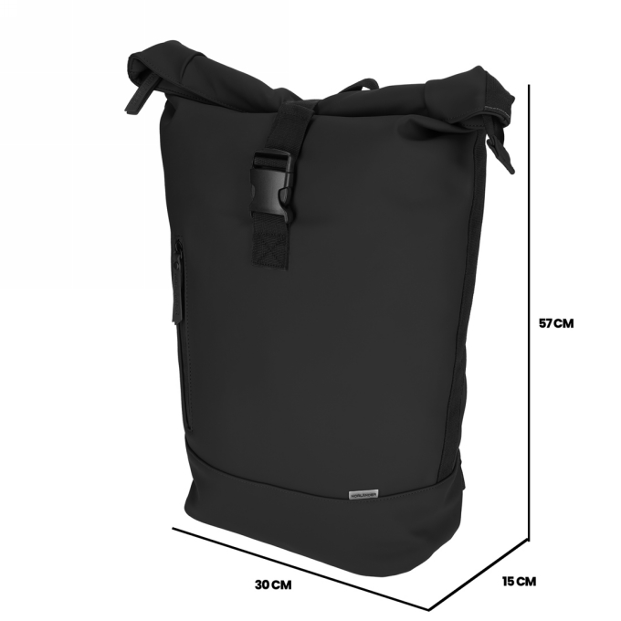 Norlander Dull Pu Rol Rugtas 2.0 Zwart 30x15x57cm 1stuks Norlander Dull Pu Rol Rugtas 2.0 Zwart 30x15x57cm 1stuks