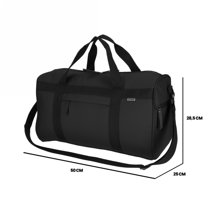 Norlander Dull Pu Sporttas 2.0 Zwart 50x25x28.5cm 1stuks Norlander Dull Pu Sporttas 2.0 Zwart 50x25x28.5cm 1stuks