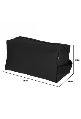 Norlander Dull Pu Toilettas 2.0 Zwart 28x14x15cm 1stuks Norlander Dull Pu Toilettas 2.0 Zwart 28x14x15cm 1stuks