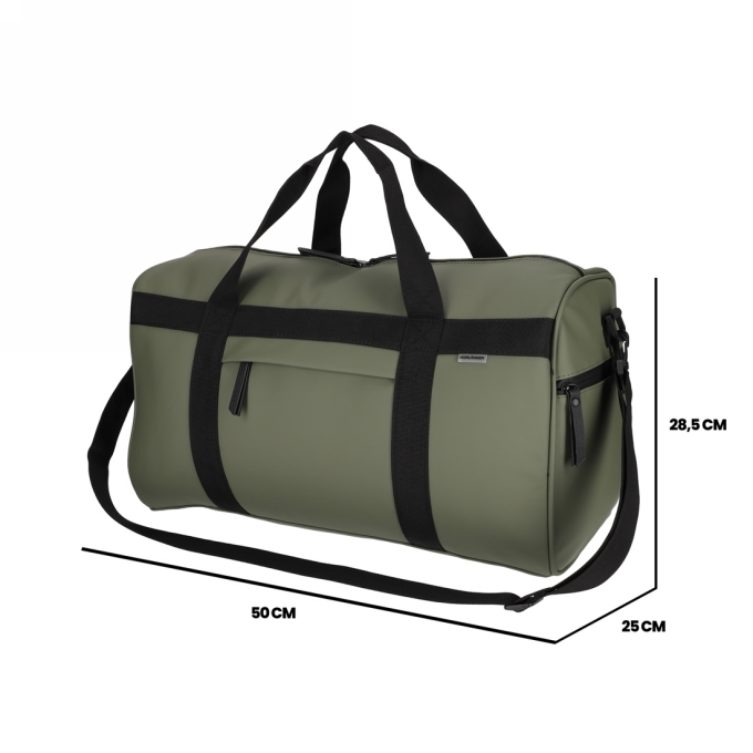 Norlander Dull Pu Sporttas 2.0 Groen 50x25x28.5cm 1stuks Norlander Dull Pu Sporttas 2.0 Groen 50x25x28.5cm 1stuks