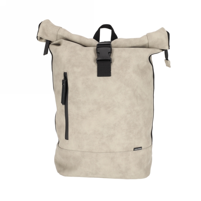 Norlander Nubuck Rol Rugtas Taupe 30x15x57cm 1stuks