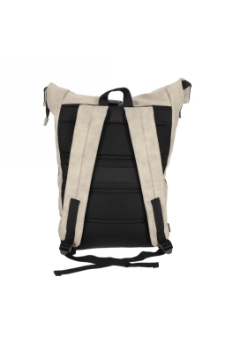 Norlander Nubuck Rol Rugtas Taupe 30x15x57cm 1stuks