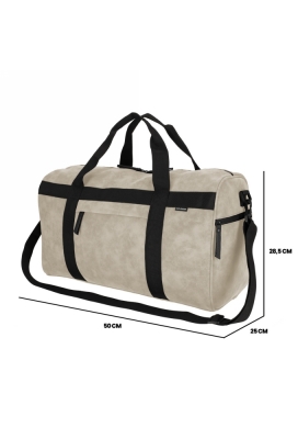 Norlander Nubuck Sporttas Taupe 50x26x30cm 1stuks Norlander Nubuck Sporttas Taupe 50x26x30cm 1stuks