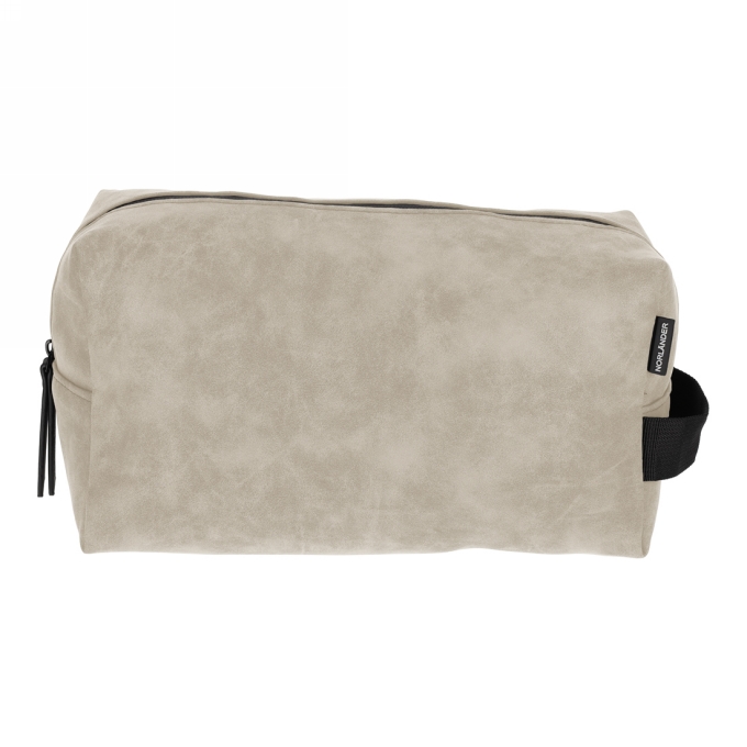 NORLANDER Nubuck Toilettas Taupe 1stuks