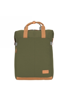 Norlander Shopper Rugtas Austin Groen 30x14x40cm 1stuks Norlander Shopper Rugtas Austin Groen 30x14x40cm 1stuks