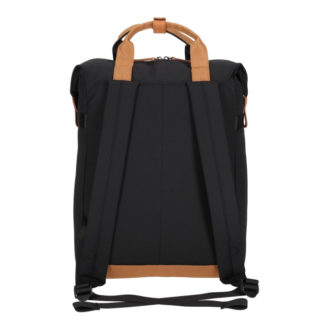 Norlander Shopper Rugtas Austin Zwart 30x14x40cm 1stuks Norlander Shopper Rugtas Austin Zwart 30x14x40cm 1stuks