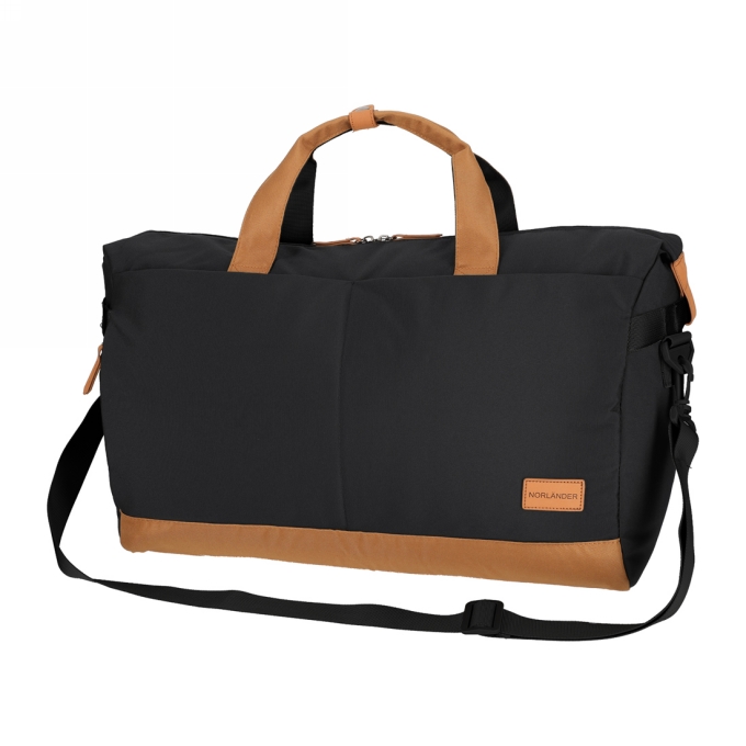 Norlander Weekendtas Austin Zwart 48x26x30cm 1stuks
