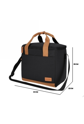 Norlander Koeltas Austin Zwart 33x22x28cm 1stuks Norlander Koeltas Austin Zwart 33x22x28cm 1stuks