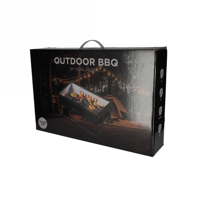 NORLANDER Outdoor BBQ Zwart 1stuks