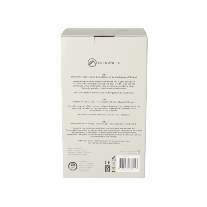 NORLANDER Anti Muggen Lamp 1stuks