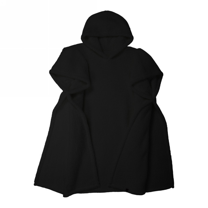 Jens Living Teddy Hoodie Zwart 110x110x130cm 1stuks Jens Living Teddy Hoodie Zwart 110x110x130cm 1stuks