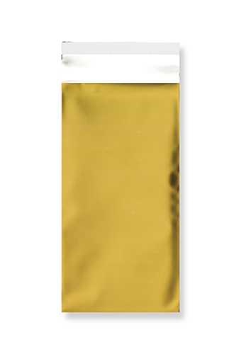 Folie Enveloppen Aalst Mat Metallic Goud 11x22cm (DL) 100stuks