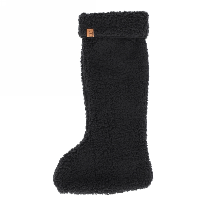 Jens Living Teddy Kerstsok Zwart 29x47x4cm 1stuks Jens Living Teddy Kerstsok Zwart 29x47x4cm 1stuks