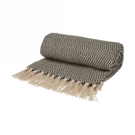 Jens Living Recycled Cotton Plaid Visgraat Groen 130x180x0.3cm 1stuks Jens Living Recycled Cotton Plaid Visgraat Groen 130x180x0.3cm 1stuks