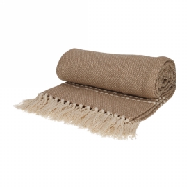 Jens Living Recycled Cotton Plaid Juul Beige 130x180x0.3cm 1stuks Jens Living Recycled Cotton Plaid Juul Beige 130x180x0.3cm 1stuks