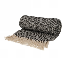 Jens Living Recycled Cotton Plaid Wafel Zwart 130x180x0.3cm 1stuks Jens Living Recycled Cotton Plaid Wafel Zwart 130x180x0.3cm 1stuks