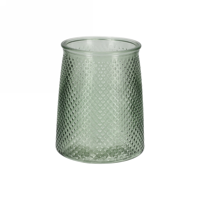 Jens Living Theelichthouder &  Theelichten Groen 12.8x12.8x16.2cm 1st