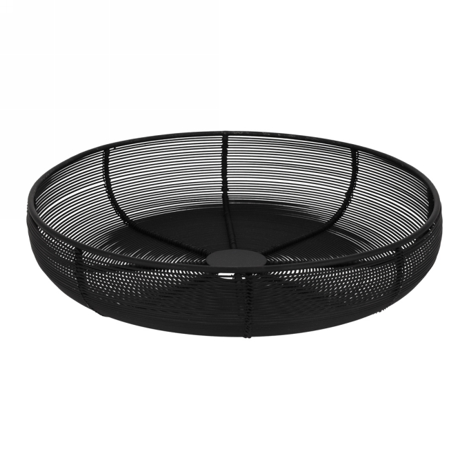 Jens Living Draadmand Pim Zwart 29x29x6.5cm 1stuks