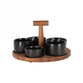 Jens Living Bits & Bites Bo Groot Zwart 22.5x22.5x12cm 1stuks Jens Living Bits & Bites Bo Groot Zwart 22.5x22.5x12cm 1stuks