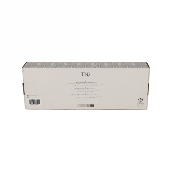 Jens Living Serveerplank Met Schaaltjes Beige 32x11x5.5cm 1stuks