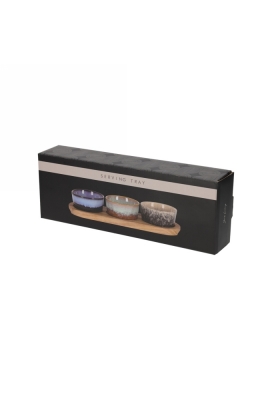 Jens Living Serveerplank Met Schaaltjes Reactief Glazuur 29x10x5cm 1st Jens Living Serveerplank Met Schaaltjes Reactief Glazuur 29x10x5cm 1st