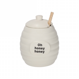 Jens Living Text Honing Pot 10x10x12.5cm 1stuks Jens Living Text Honing Pot 10x10x12.5cm 1stuks