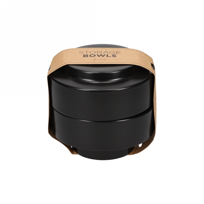 Jens Living Opbergkommen Zwart 12x12x11cm 1stuks