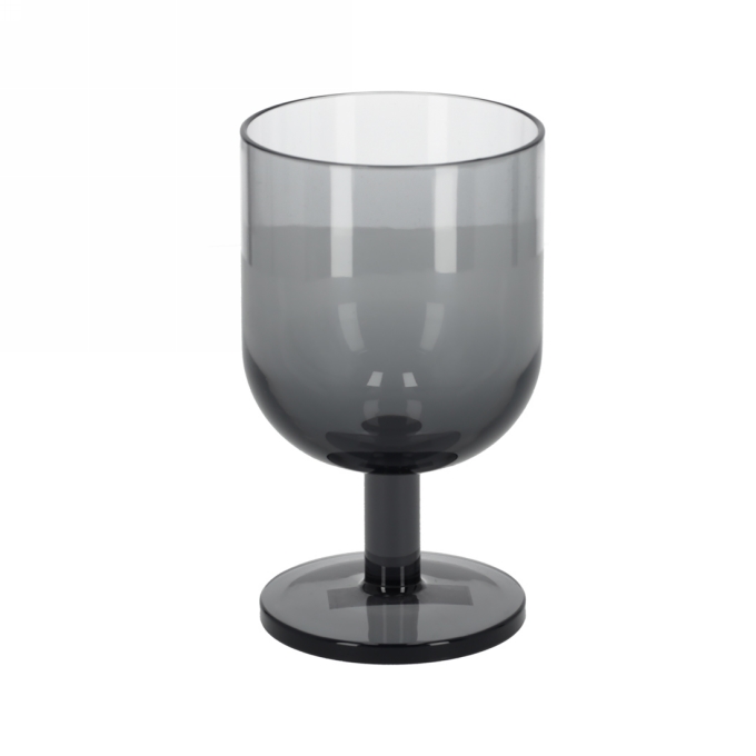 Jens Living Acryl Wijnglas Smoke 7.8x7.8x13.5cm 1stuks Jens Living Acryl Wijnglas Smoke 7.8x7.8x13.5cm 1stuks