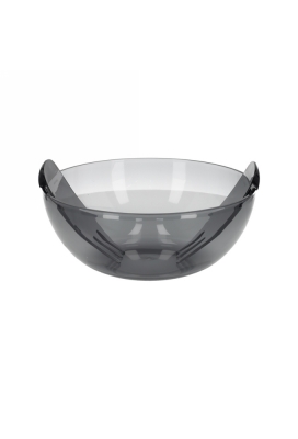 Jens Living Acryl Saladeschaal Met Bestek Smoke 27.4x27.4x11cm 1stuks Jens Living Acryl Saladeschaal Met Bestek Smoke 27.4x27.4x11cm 1stuks