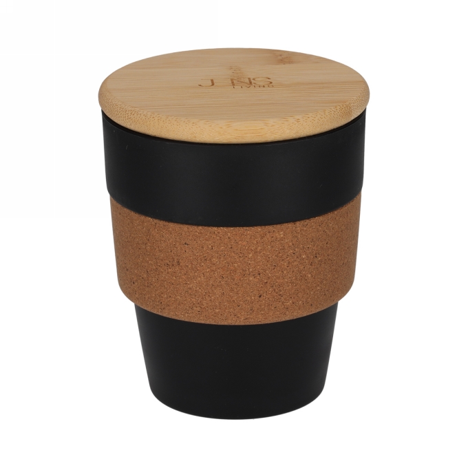 Jens Living Koffiebeker Jake Gerecycled Pp Zwart 9x9x10.5cm 1stuks Jens Living Koffiebeker Jake Gerecycled Pp Zwart 9x9x10.5cm 1stuks