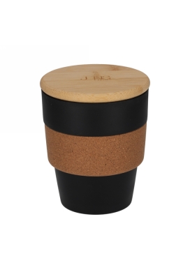 Jens Living Koffiebeker Jake Gerecycled Pp Zwart 9x9x10.5cm 1stuks Jens Living Koffiebeker Jake Gerecycled Pp Zwart 9x9x10.5cm 1stuks