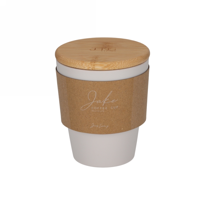 JENS Living Koffiebeker Jake Gerecycled PP Steengrijs 1stuks