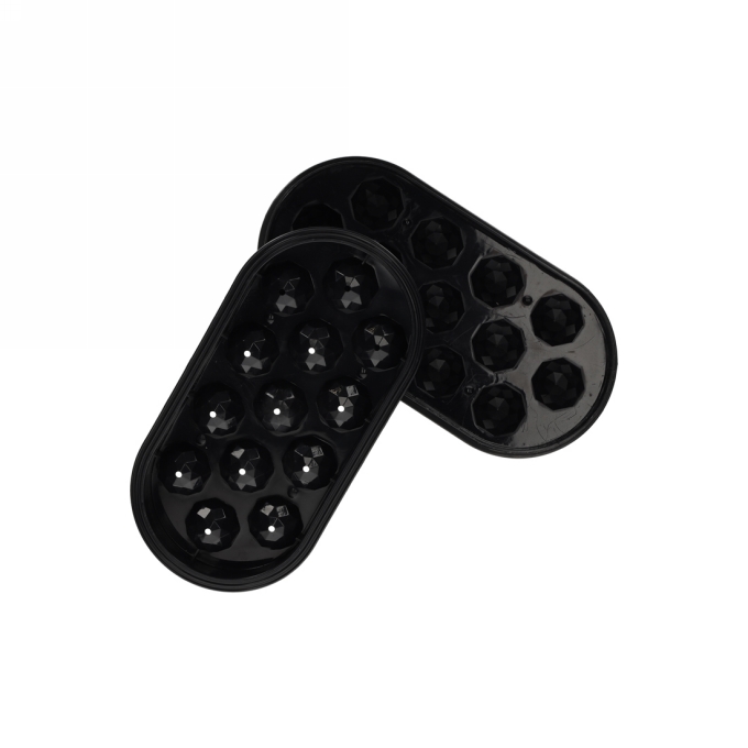 Jens Living IJsblokjesvorm Diamant Zwart 24.5x12.3x4cm 1stuks